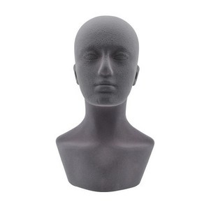 마네킹 전신 상반신 옷가게 액세서리 진열 1PC 남성 스티로폼 거품 마네킹 Manikin 머리 모델 모자 안경 디, 02 Gey