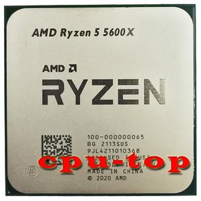 AMD Ryzen 5 5600X 3.7 GHz 6 코어 12 스레드 CPU 프로세서 L3 = 32M 000000065 소켓 팬 없음 무료 배, 01 CHINA