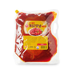 오뚜기 오쉐프 통닭양념 매운맛 2kg, 5개