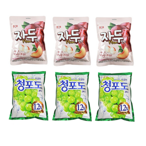 해태 자두캔디 130g x 3 롯데 청포도캔디 153g x 3