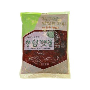 양념 깻잎 장아찌 업소용 대용량 2kg 4kg, 1개