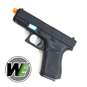 비비탄총 WE Glock19 Gen.5 메탈슬라이드 아웃바렐 가스 블로우백 핸드건