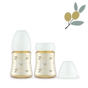 PPSU 올리브 200ml 젖병 트윈팩 (화이트)