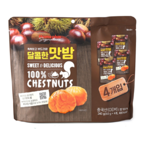 홈플러스시그니처 달콤한맛밤 60x4입(240G), 60g, 4개