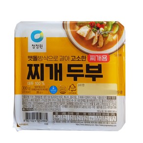 청정원 찌개두부 찌개용 두부 (냉장) 300g, 1개