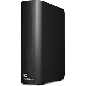 WD 16TB 엘리먼트 데스크톱 외장 하드 드라이브 플러그 앤 플레이 스토리지용 USB 3.0 - WDBWLG0160HBK-NESN, 1개