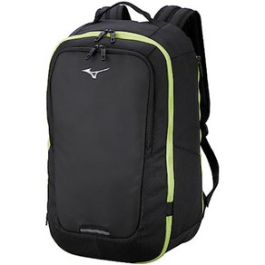 MIZUNO 미즈노 탁구 백팩 스포츠 배낭 35L 83JD2040, 블랙라임, 1개