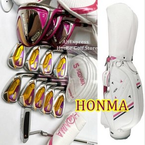 여성 골프 클럽 풀 세트 HONMA S07 4 스타 베레스 여성용 115 L 플렉스 헤드, 2) 혼마 여성용 L 샤프트 풀세트 골프백 포함