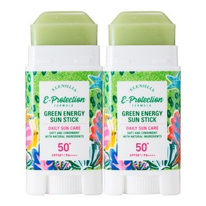 [엘렌실라] 그린에너지 온가족 선스틱 SPF50+ UVA++++, 16g, 2개