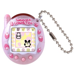 [반다이(BANDAI)] Tamagotchi Connection 딸기 파루 미루쿠 다마고치, 1개