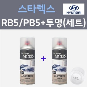 현대 스타렉스 RB5 타임레스블랙 컬러스프레이 + 모투명마감용스프레이 자동차 카 페인트 200ml, 1개