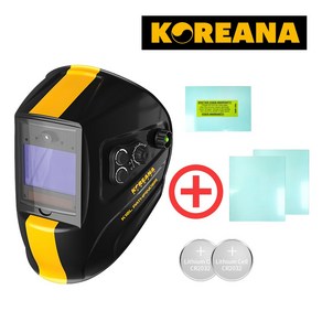 LED라이트 K-15L 코리아나 트루컬러 자동면 패스파인더 차광 용접면 헬멧 마스크, 1개