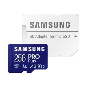 삼성전자 정품 마이크로 SD카드 PRO PLUS 256GB MB-MD256SA/KR 어댑터 R