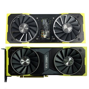 그래픽카드 지포스 컴퓨터 NVIDIA GeForce RTX 2080 Ti 사이버 펑크 비디오 카드 팬 케이스 포함 GPU 쿨러 85mm DAPA0815B2UP011 DAPA