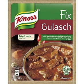 Kno Fix goulash (Gulasch) (Pack of 4) 크노르 픽스 굴라쉬(Gulasch)(4개 팩), 1개, 272.16g