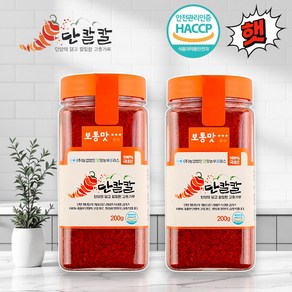 단칼칼 국산 (단양) 세척고추 고춧가루 [보통맛], 2개, 200g