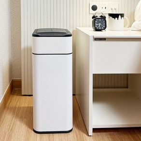 스테인리스 오존살균 자동센서 기저귀 쓰레기통 20L, 화이트