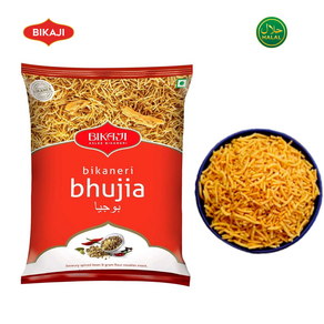 Bikaji Bikanei Bhujia Savoy Spiced Gam Flou Noodles Snack 비카지 비카네리 부지아 매콤한 그램가루 국수 스낵 간식, 200g, 1개