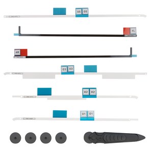 새로운 LCD 디스플레이 접착 스트립 스티커 교체 테이프 교체 스티커 코터 휠 핸들 제거 키트 개봉 도구로 잔여물 없는 전문 수리 Apple iMac과 호환 가능, 21.5