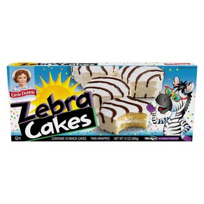 Little Debbie Zeba Cakes 리틀 데비 지브라 케이크, 369g