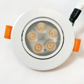 [SKD LED] LED 3인치 할로겐램프 5W (일체형) 매입등 매립등 간접 천정 매장 ksc7653, 전구색(노란빛), 1개