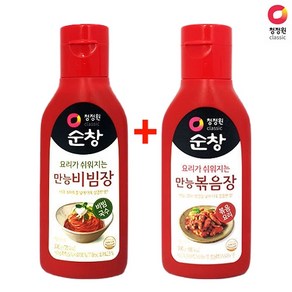 [청정원 순창] 1+1구성!!상큼한 만능비빔장1개+깔끔한 만능볶음장1개 각300g 볶음장, 1개