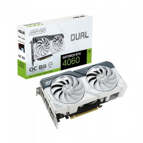 ASUS DUAL 지포스 RTX 4060 O8G OC D6 8GB White, DUAL-RTX4060-O8G-WHITE