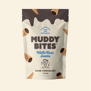 (초특가/당일) 머디바이츠 와플 콘 꼬다리 초코 과자 66g / Muddy Bites Waffle Cone Snacks 2.33oz, 1개