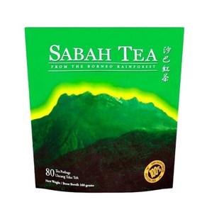 말레이시아 코타키나발루 사바티 포트 백 홍차 Sabah Tea pot 2g x 80티백, 80개, 160g, 80개입, 1개