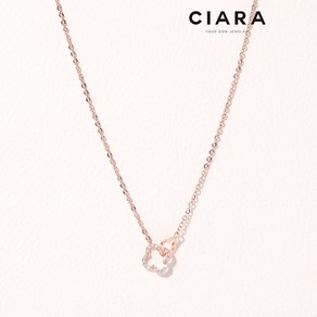 CIARA 14K Riomaggiore 클로버 샤인크로스 목걸이 (GoldPlated)