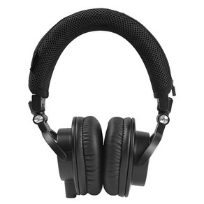 ATH M50X 헤드폰 용 유니버설 지퍼 헤드 밴드 커버 헤드 빔 프로텍터 편안한 착용감 향상 편안함, 검은색, 1개