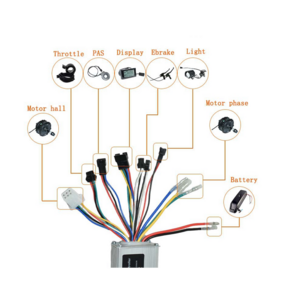 접이식 자동차 된 전기 자전거 사각파 컨트롤러 리튬 배터리 보조 48V 14A 250W 350W, 1개