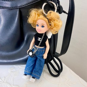 [바비소품증정] 인형변경가능 끼링까링 바비키링 명품바비키링 첼시바비인형키링 15cm, 4, 1개