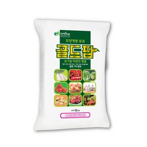 골드팜 15kg 고농도 골분 비료 유박 유기질 깻묵 밑거름 웃거름 +전용장갑세트, 1세트