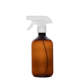 28파이 건스프레이 300ml 분무기 공병 (2가지분사방식), 28파이 건스프레이 300ml 갈색용기 흰색캡, 1개