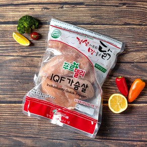 푸르델리 IQF 냉동 생닭가슴살(1kg) 8팩