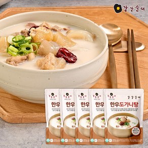 강강술래 한우 도가니탕500g, 5개, 500g