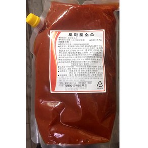 [더착한푸드]토마토소스(바로 2K) 식자재마트 대용량 업소용 토마토소스, 2kg, 1개