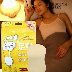 일본 VSKA 발바닥패치 천연성분 발패치, 10매, 3개