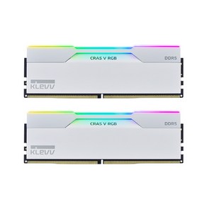 [에센코어] KLEVV DDR5 PC5-51200 CL32 CRAS V RGB WHITE 서린 [48GB (24GB*2)] (6400)