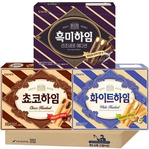 블루존 사무실 대용량 간식세트 852g (초코하임 284g + 화이트하임 284g +흑미하임 284g), 1개