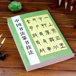 중국 서예 전서 기법 소전 서붓 글씨 연습 서예 서첩 대가 붓글씨 기초 입문, 기본