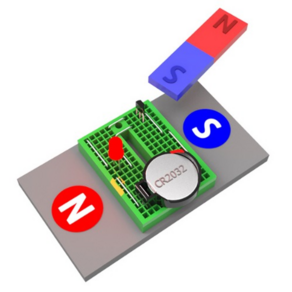 브레드보드 홀센서 자석 극성 탐지기 만들기, 1개