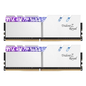 [G.SKILL] DDR4 PC4-28800 CL18 TRIDENT Z ROYAL RGB 실버 [16GB (8GB*2)] (3600)