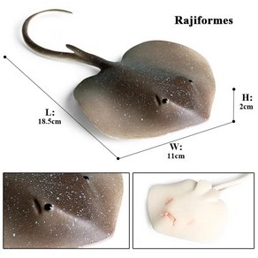 바다 생물 동물 레이 데빌레이 만타레이 모델 모형 액션 피규어, 1개, 6.1pcs fish animals