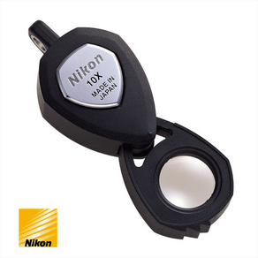 니콘 Pecision Loupe 10x (공식정품) 10 배율 / 니콘돋보기 니콘확대경 니콘루페 휴대용돋보기 가벼운확대경 노안 / 작업용 독서용 산업용 보석감정가용, 10개