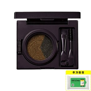 엘렌실라 듀얼 아이 브로우 쿠션 + 인별프리 물티슈 10매, 1개, 브라운+다크브라운+인별프리물티슈10매