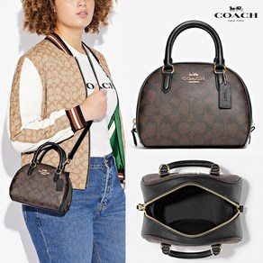 코치 시드니 사첼 시그니처 CA591 Sydney Satchel Signatue