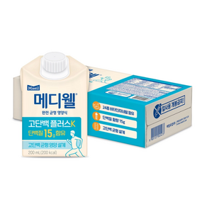 MEDIWELL 메디웰 고단백 플러스 K, 200ml, 24개