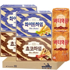 블루존 달달한 과자세트 828g (초코하임142g x 2개 + 화이트하임 142g x 2개+버터와플130g x2개), 1개